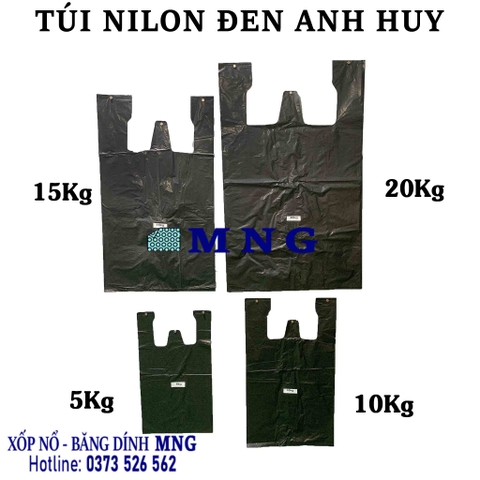 Túi nilon đen Anh Huy (1kg)