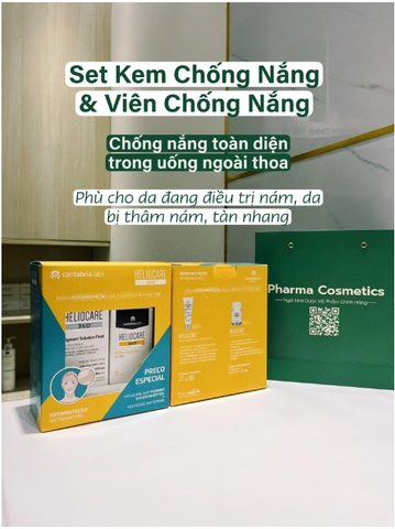SET HELIOCARE 360 PIGMENT SOLUTION SPS 50+ HELIOCARE 360 D PLUS CAPSULAS