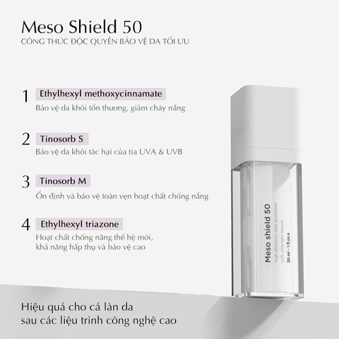 FUSION MESO SHIELD / KEM CHỐNG NẮNG SPF50