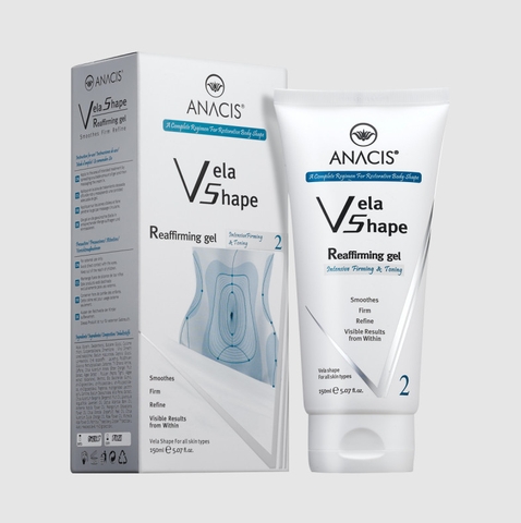 VELA SHAPE REAFFIRMING GEL LÀM LẠNH ĐẶC TRỊ DA BODY KHÔ CẰN, CHẠY XỆ VÀ SẦN XÙI