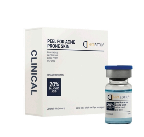HYAESTIC PEEL FOR ACNE PRONE SKIN SALICYLIC ACID 20% 8ml - PEEL TRỊ MỤN ĐIỀU TIẾT BÃ NHỜN