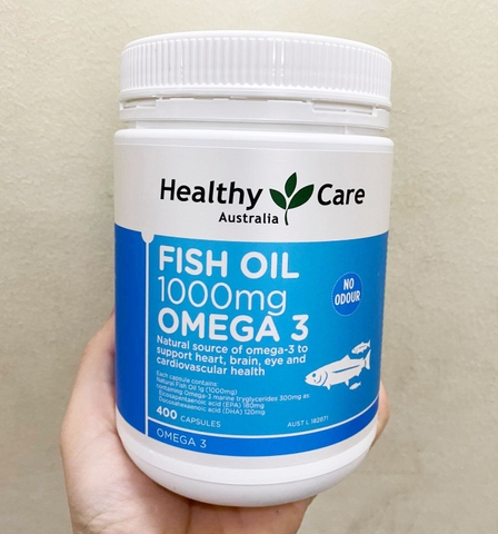 DẦU CÁ TỰ NHIÊN OMEGA3/HEALTHY CARE FISH OIL 1000MG