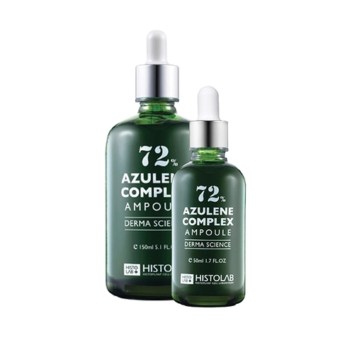 HISTOLAB AZULENE COMPLEX AMPOULE 72% / TINH CHẤT TRỊ MỤN, CHỨA 72% PHỨC HỢP, KIỂM SOÁT VÀ ĐIỀU TIẾT BÃ NHỜN, GIẢM MẨN ĐỎ VÀ KÍCH ỨNG ( 50ml)