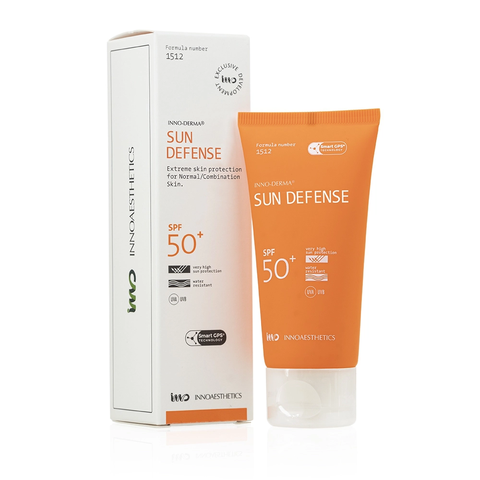 INNOAESTHETICS INNO-DERMA SUN DEFENSE SPF 50+/ KEM CHỐNG NẮNG PHỔ RỘNG NHẸ INNOAESTHETICS INNO-DERMA SUN DEFENSE SPF 50+