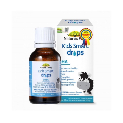 DHA NATURE'S WAY 20ML ÚC THÚC ĐẨY SỰ PHÁT TRIỂN TOÀN DIỆN TRÍ NÃO CHO BÉ