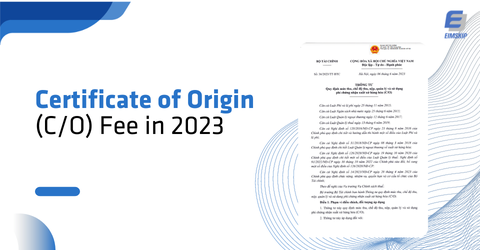 Certificate of Origin (C/O) Fee in 2023