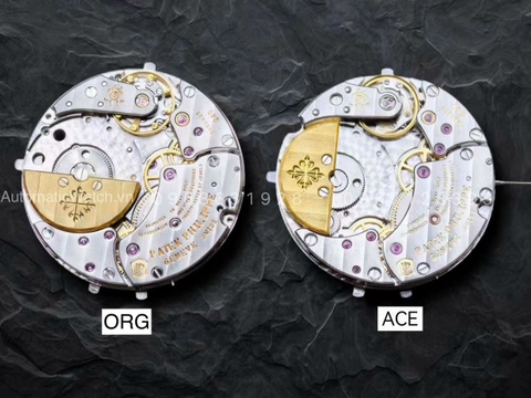 Chế Tác đồng hồ Patek Philippe 5712 Vàng Trắng 18K Máy PP240Q Rep