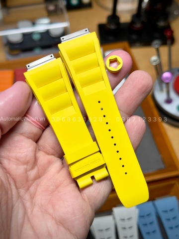 Dây đeo đồng hồ Richard Mille RM011/030/035/055 Mầu Vàng Rubber strap