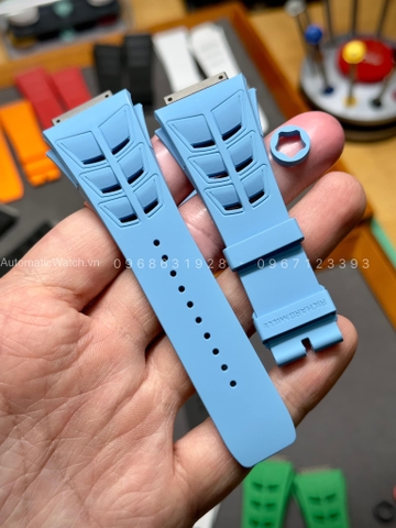 Dây đeo đồng hồ Richard Mille RM011/030/035/055 Blue Rubber strap