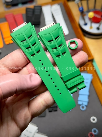 Dây đeo đồng hồ Richard Mille RM011/030/035/055 Green Rubber strap