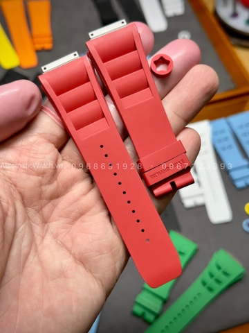 Dây đeo đồng hồ Richard Mille RM011/030/035/055 Mầu Đỏ Rubber strap