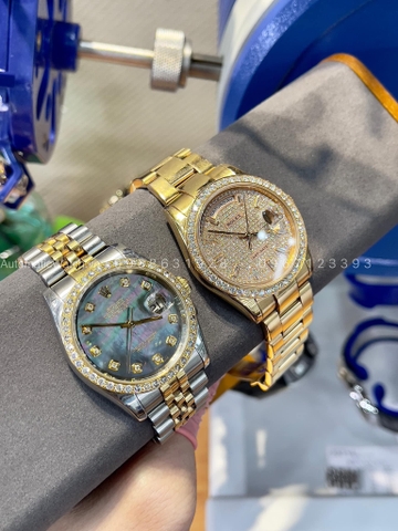 Option Độ Mặt Xà Tím Rolex 36mm & Mặt Full Kim Day Date 36mm