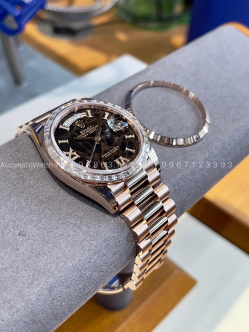 Vành (Niềng) Kim Cương - Đồng Hồ Rolex Day-Date 36mm 128235
