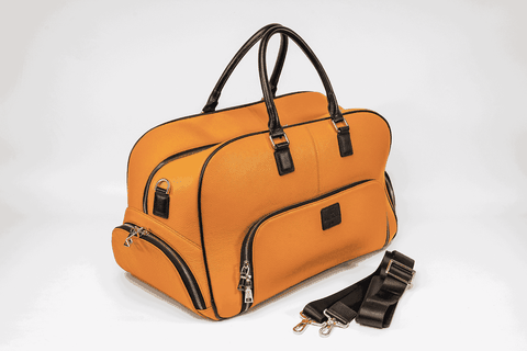 Túi boston đựng quần áo chất liệu da bò Clemence Italy cao cấp