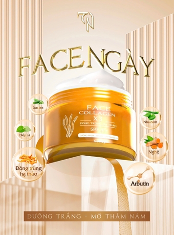 FACE COLLAGEN X3  ĐÔNG TRÙNG HẠ THẢO SPF 45+ (SẢN PHẨM MỚI)