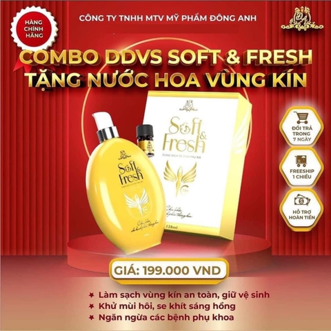 SOFT & FRESH DUNG DỊCH VỆ SINH PHỤ NỮ (SẢN PHẨM MỚI)