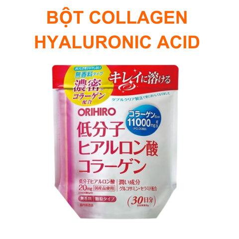 BỘT COLLAGEN ACID HYALURONIC 11000MG 180G - TRẮNG DA, MỜ THÂM, GIẢM LÃO HOÁ DA