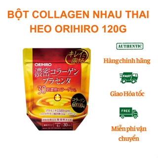 Bột Collagen nhau thai heo Orihiro 120g (Da đàn hồi, trắng hồng)