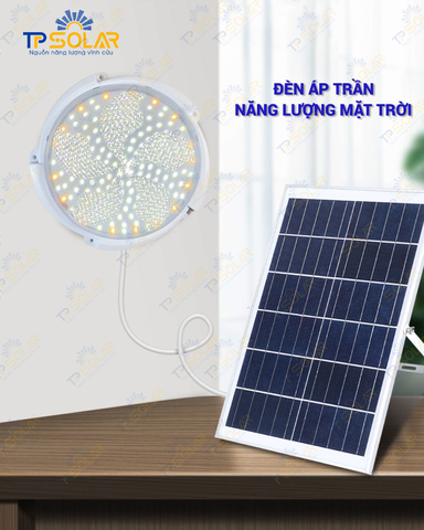 [300W] Đèn Áp Trần Năng Lượng Mặt Trời TP Solar  TP-A300N 3 Màu Ánh Sáng