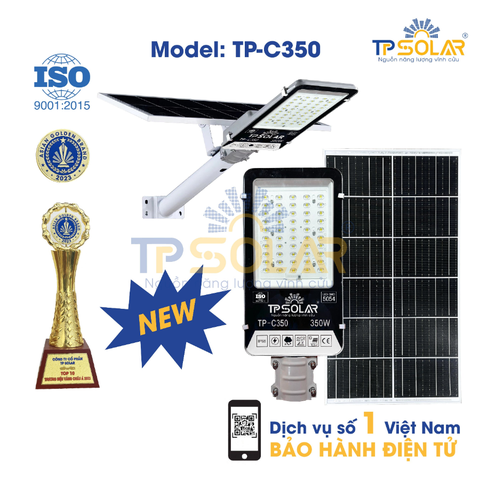 (350W) Đèn Bàn Chải Năng Lượng Mặt Trời TP Solar TP-C350