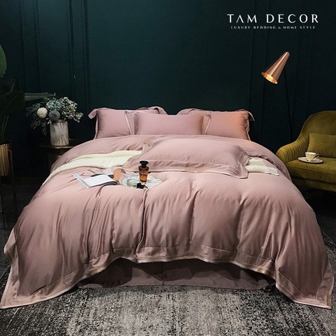 BỘ TENCEL HỒNG NHẠT ĐƠN SẮC