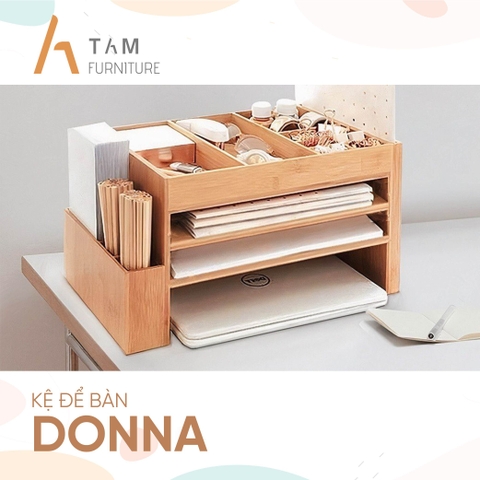 Kệ gỗ Donna để bàn học, bàn làm việc - TAM Furniture