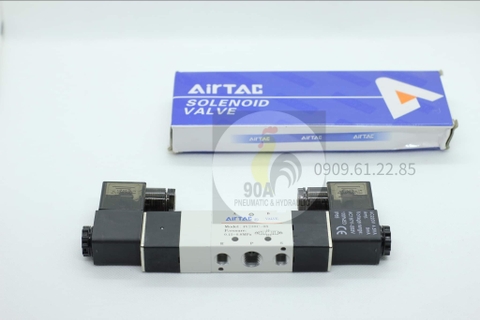 Van điện từ solenoid 5/3 ren 13 2 đầu điện 3 vị trí 4v230Airtac