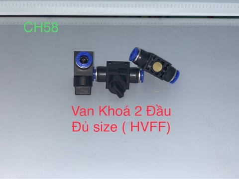 Van khóa hơi trên ống