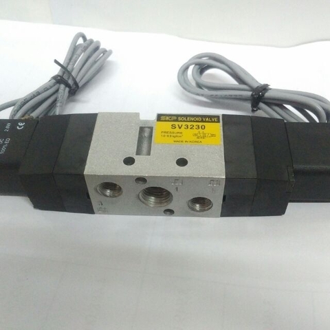 Van điện từ  solenoid 5/2 ren 13 2 coil điện ren 13 Hàn Quốc
