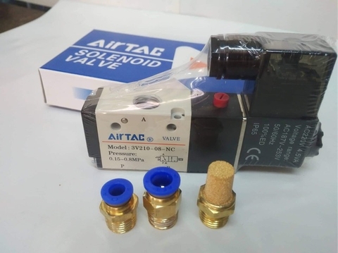 Combo van điện từ 3v210 + đầu nối (loại tốt)