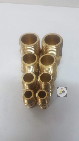 2 đầu ren ngoài thau 9.6,13, 17, 21