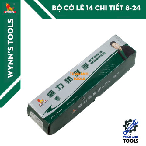 Bộ Cờ Lê 14 Chi Tiết Wynn’s 8-24Mm Thép Crom Vanadi CR-V Siêu Bền Túi Vải Chuyên Dụng Sửa Chữa Xe Máy Ô Tô