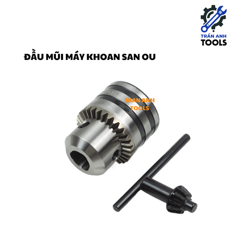 Đầu Kẹp Mang Ranh SAN OU 3–16mm Có Khóa – Dùng Chuyển Máy Bắt Vít Sang Máy Khoan, Chuôi Gài 1/4" Chuẩn