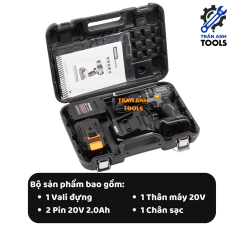 Máy Khoan Pin 20V Không Chổi Than Wynn's WS6804 - Khoan Cầm Tay, Khoan Bắt Vít Đa Năng