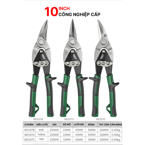Kéo Cắt Tôn Thép Hợp Kim Wynn’s Tools CR-V