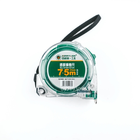 Thước rút mét vỏ trong Berrylion chiều dài 3m 5m 7.5m chính hãng, thước cuộn mét chống sốc bền bỉ