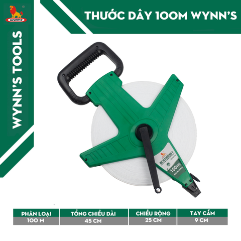 Thước dây da nhập khẩu loại giá đỡ sợi 100m