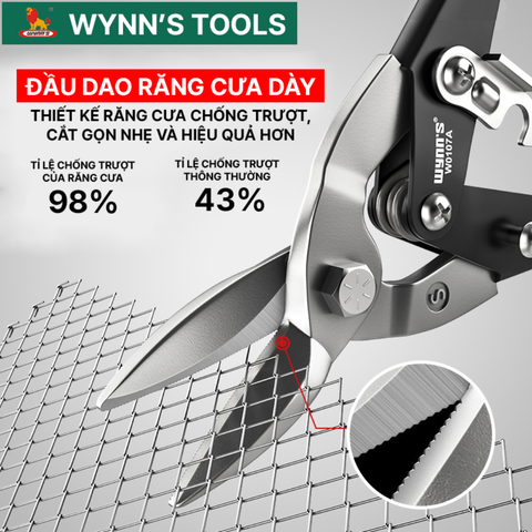 Kéo Cắt Tôn Thép Hợp Kim Wynn’s Tools CR-V