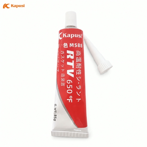 Keo Silicone Chịu Nhiệt Kapusi M588 RTV 650°F (343°C) 85g - Keo Làm Gioăng Động Cơ Ô Tô Xe Máy