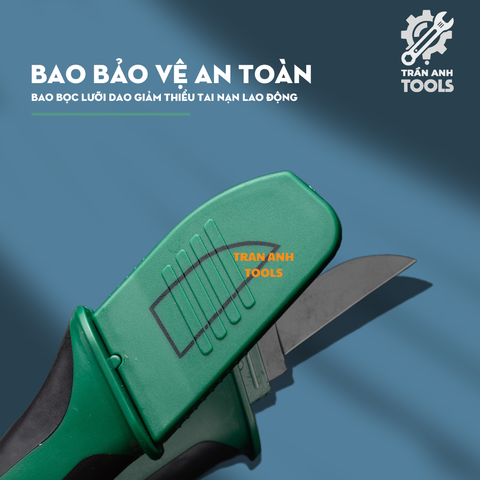 Dao Tuốt Cáp Lưỡi Thẳng Wynn's W4391 - Dao Rọc Cáp Chuyên Dụng, Thiết Kế Công Thái Học, Đầu Bọc Bảo Vệ An Toàn