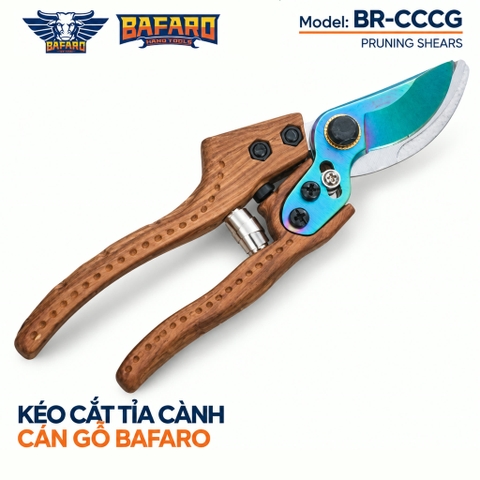 Kéo cắt cành cán gỗ Bafaro