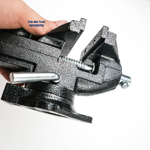 Ê tô kẹp nguội cố định 80mm bàn mâm xoay 360 độ Wynn's chất liệu gang đúc nguyên khối cao cấp, eto kẹp nguội đa năng