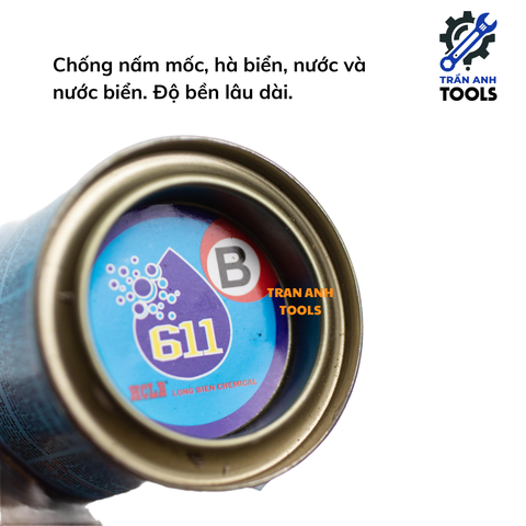 Keo dán hai thành phần AB 611 Multi Purpose Epoxy HCLB dán kim loại, nhựa, gỗ, sợi thủy tinh, đá, và gốm