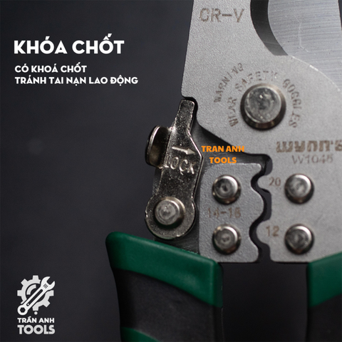 Kìm Cắt. Tuốt Dây, Ép Cos Đa Năng Wynn's W1045, Kềm Cắt Tuốt Dây Chính Xác, Chất Liệu Thép Cao Cấp