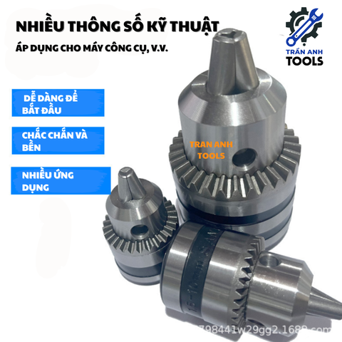 ĐẦU KẸP MÁY KHOAN MẢNH RĂNG – PHỤ KIỆN MÁY KHOAN CẦM TAY, KHOAN BÀN CHUẨN CƠ KHÍ SANOU