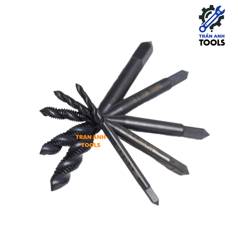 Mũi tạo ren taro cỡ từ M2-M12 chất liệu HSS 6542 phủ Nitrit đen cao cấp