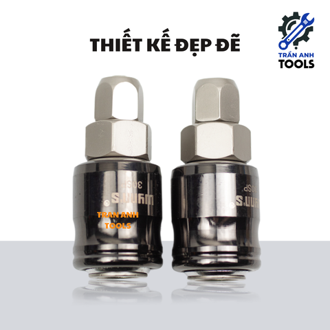 Đầu nối hơi khí nén nhanh Wynn's SP20 8mm SP30 10mm, nối ống hơi, khớp nối nhanh, đầu nối máy nén khí