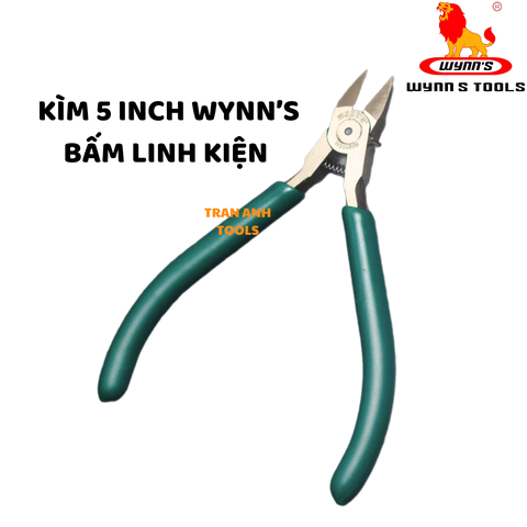 Kìm bấm linh kiện điện tử 5 inches Wynn's đầu cắt nhỏ dễ dàng thao tác, kềm bấm dây nhỏ