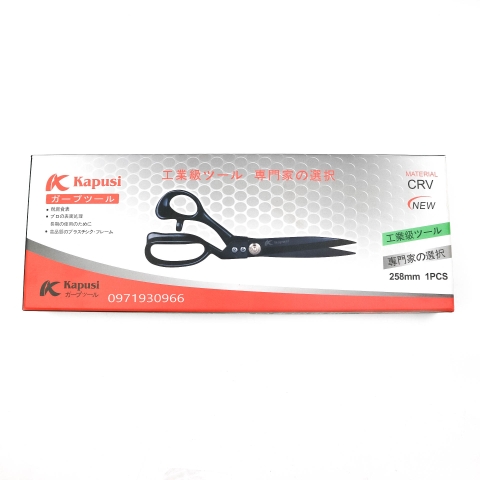 Kéo cắt vải Kapusi Japan K-0866 kích cỡ 258mm, kéo cắt vải nhật bản hàng chất lượng cao