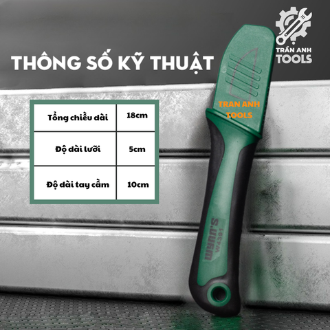 Dao Tuốt Cáp Lưỡi Thẳng Wynn's W4391 - Dao Rọc Cáp Chuyên Dụng, Thiết Kế Công Thái Học, Đầu Bọc Bảo Vệ An Toàn